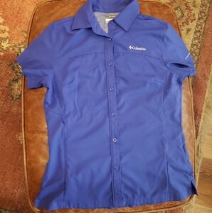 Columbia Women's Blue Button-Up Top
